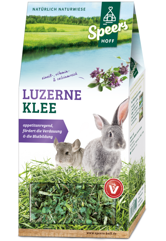 Verpackung Speers Hoff Produkt Luzerne Klee für Kaninchen und Chinchillas